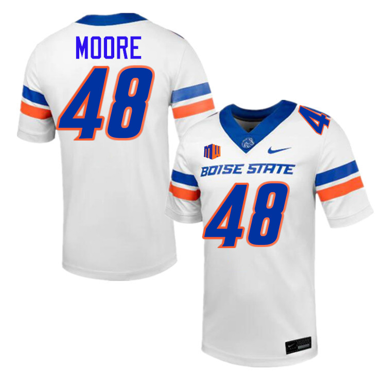 Canaan Moore Jersey, Boise State Broncos College Football Jersey College Uniforms-White  Canaan Moore Jersey, Boise State Broncos College Football Jersey College Uniforms-White